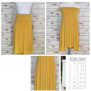3 for $10 - Lularoe Azure Skirt Mustard Yellow